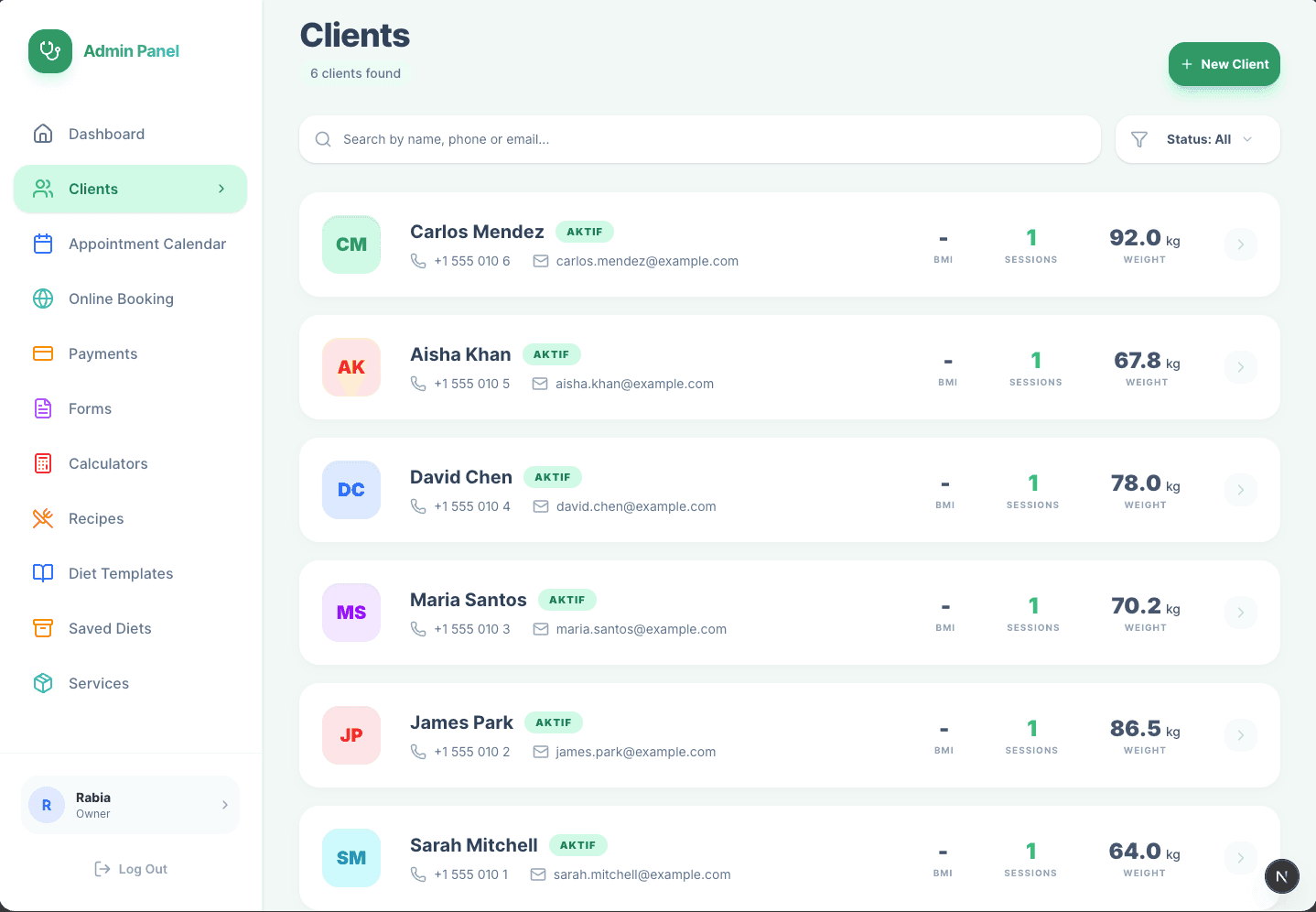 Clients & Tracking